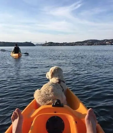 度假居 Moderne Med Fjordutsikt Og Spabad 25.min. Fra Sentrum *