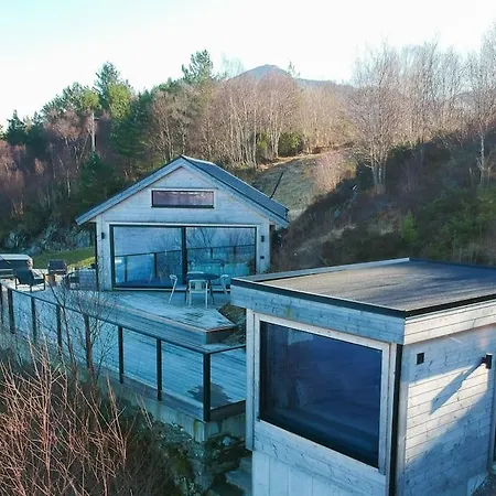 Vakantiehuis Moderne Med Fjordutsikt Og Spabad 25.min. Fra Sentrum Bergen